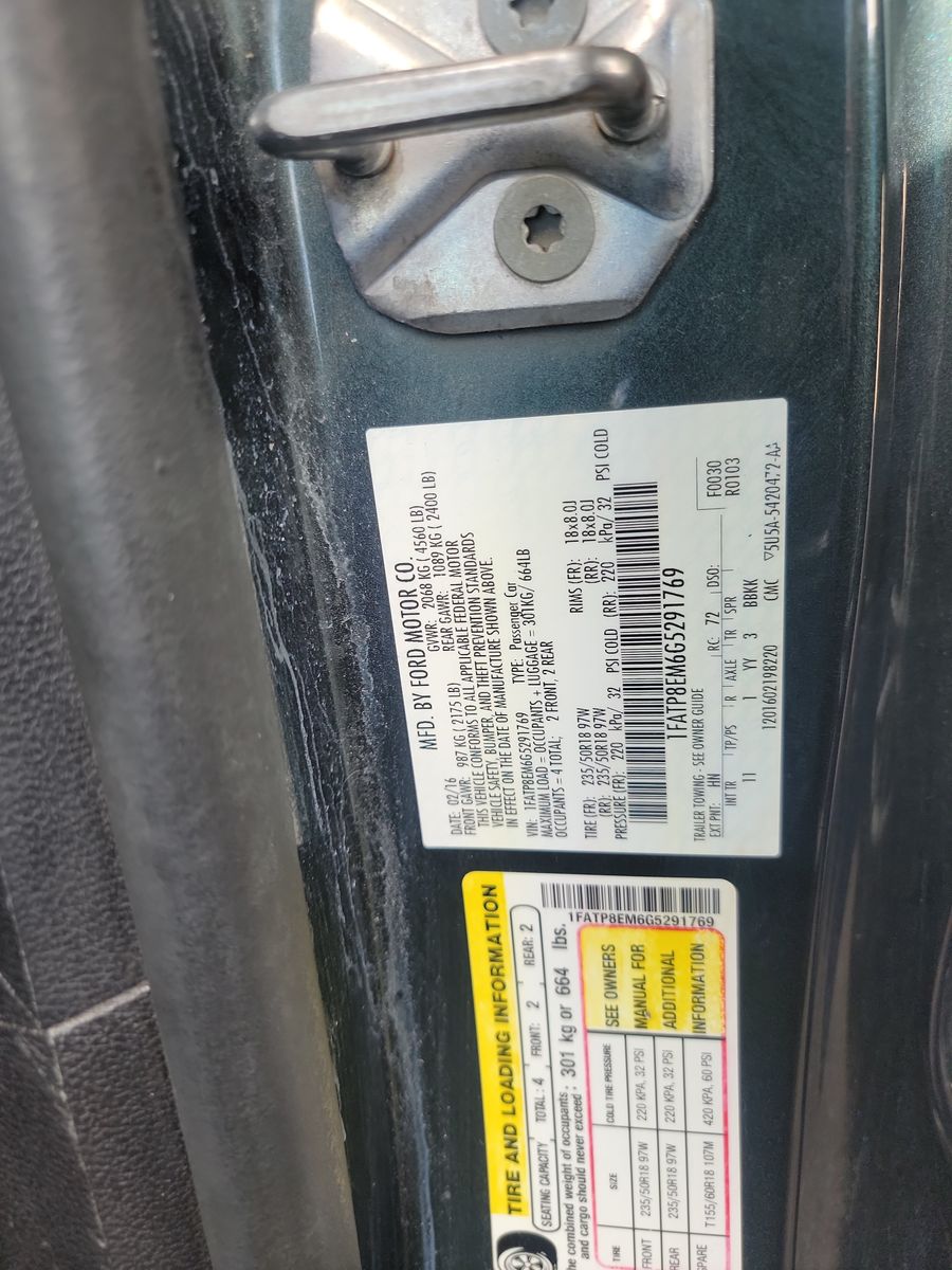 2016 Ford Mustang V6 RWD