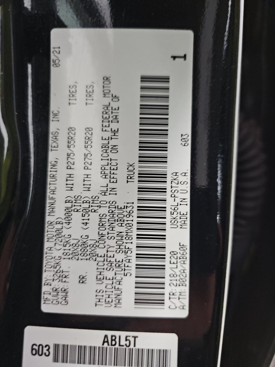 2021 Toyota Tundra Platinum AWD