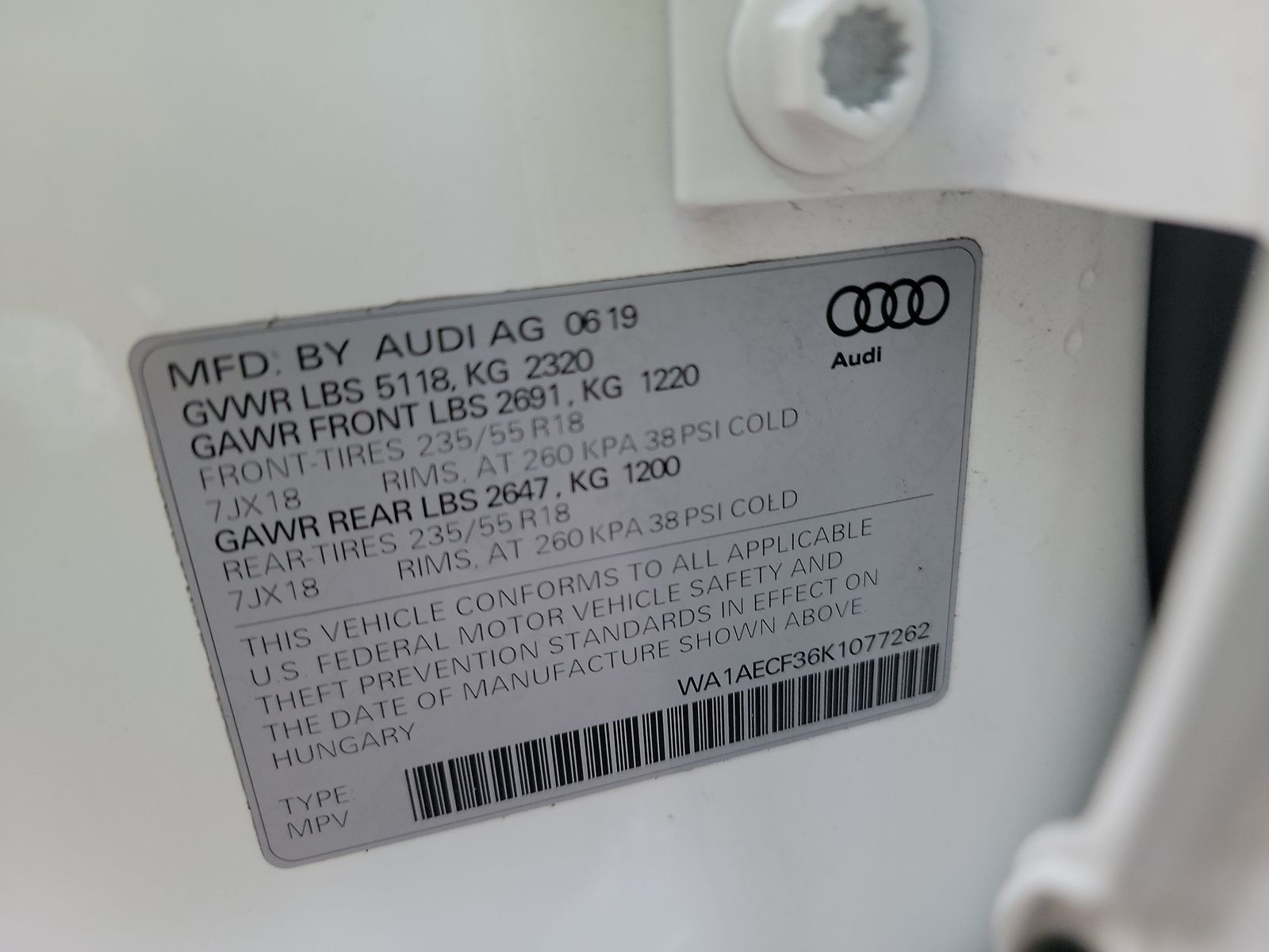 2019 Audi Q3 2.0T Premium AWD