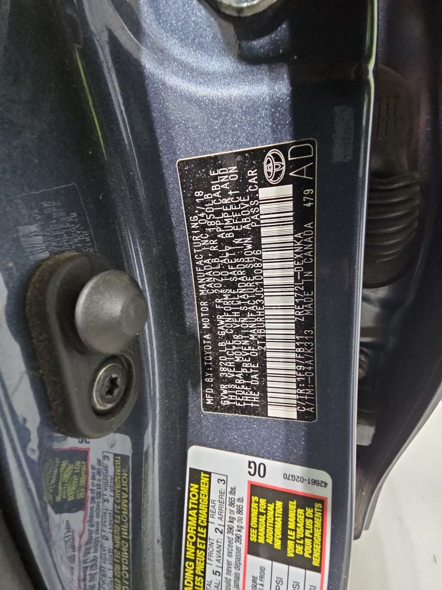 2018 Toyota Corolla LE FWD