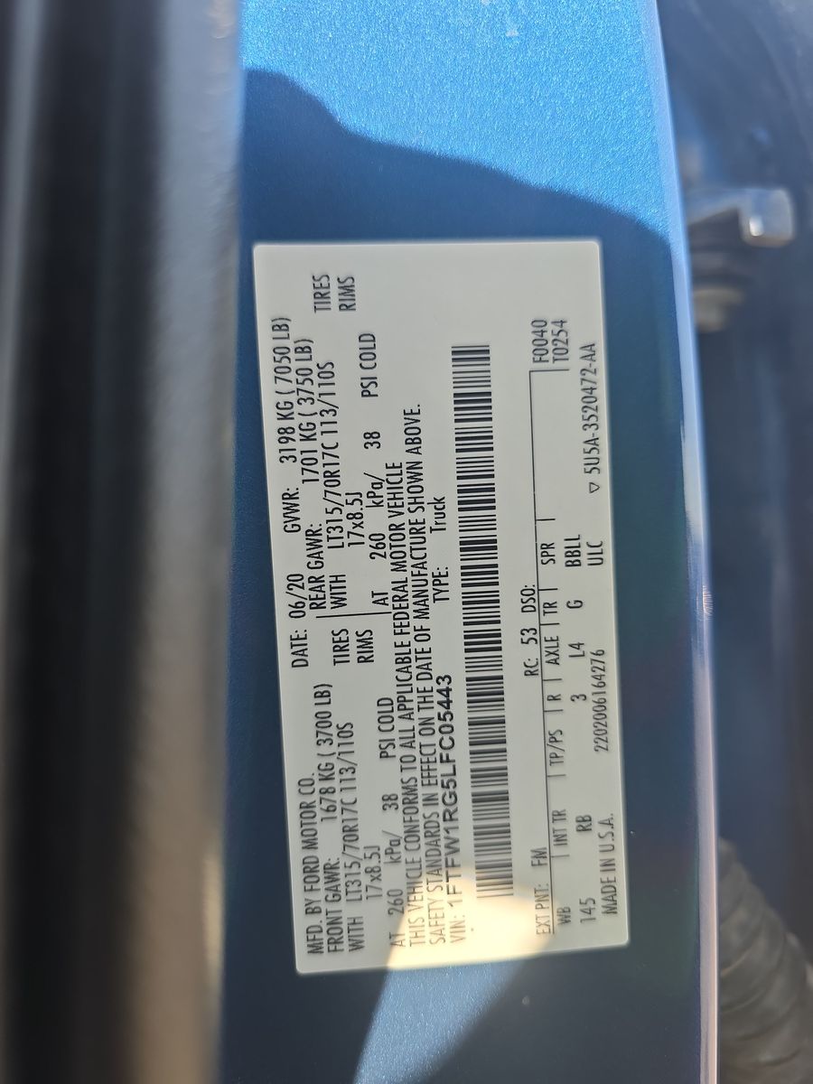 2020 Ford F-150 Raptor AWD