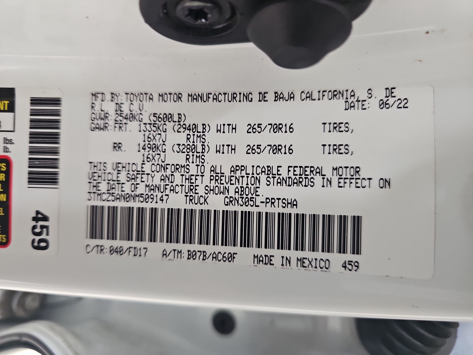 2022 Toyota Tacoma TRD Off-Road AWD