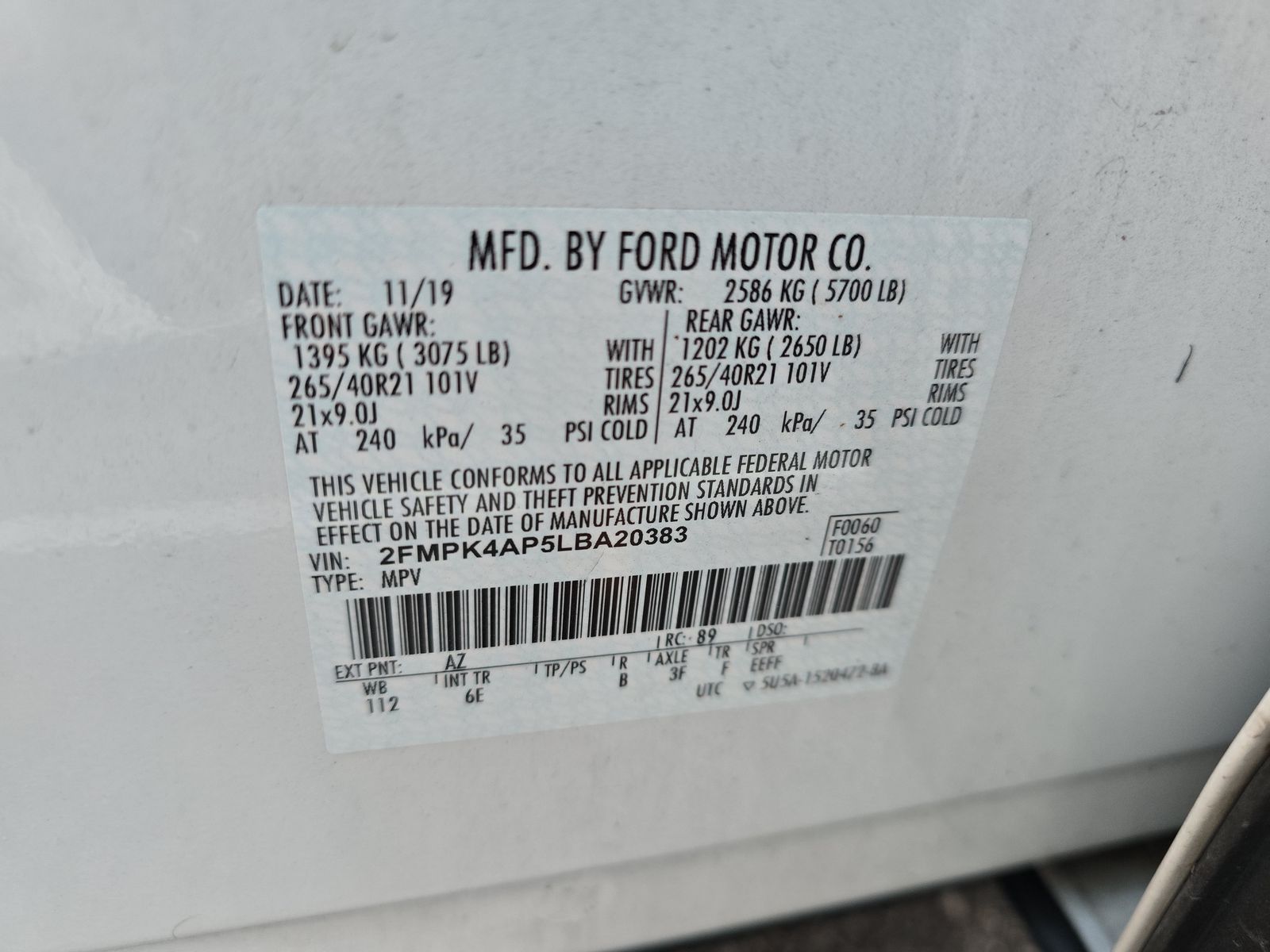 2020 Ford Edge ST AWD