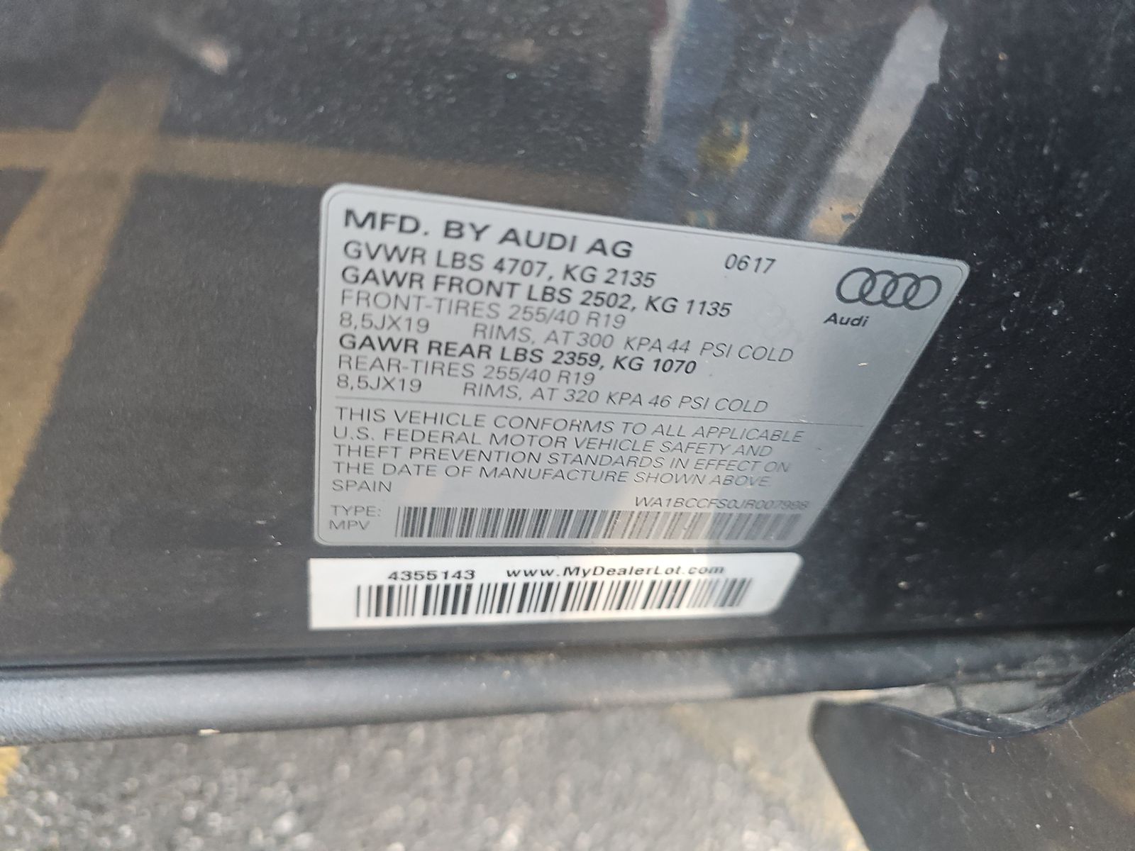 2018 Audi Q3 2.0T Premium FWD