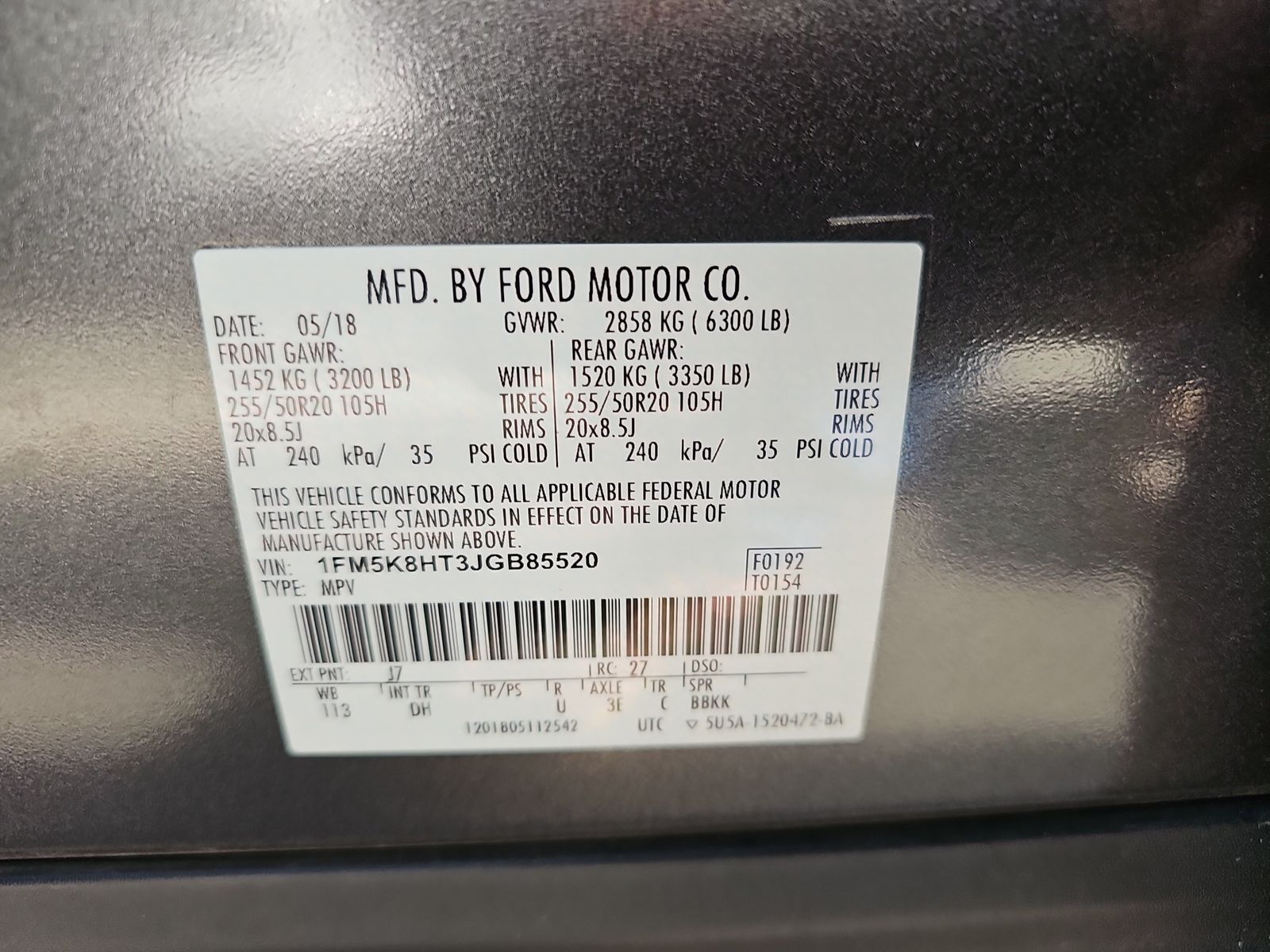 2018 Ford Explorer Platinum AWD
