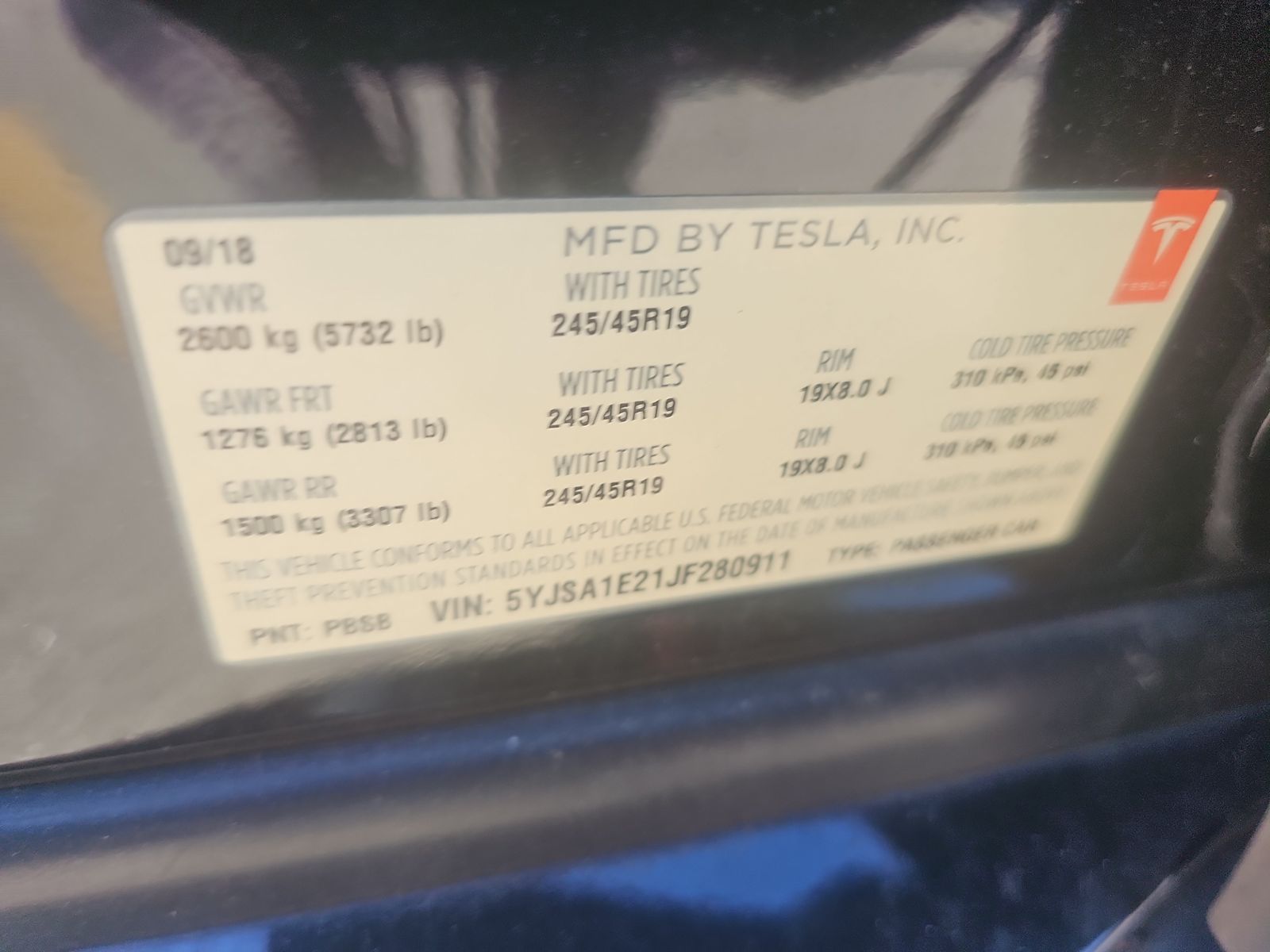 2018 Tesla Model S 75D AWD