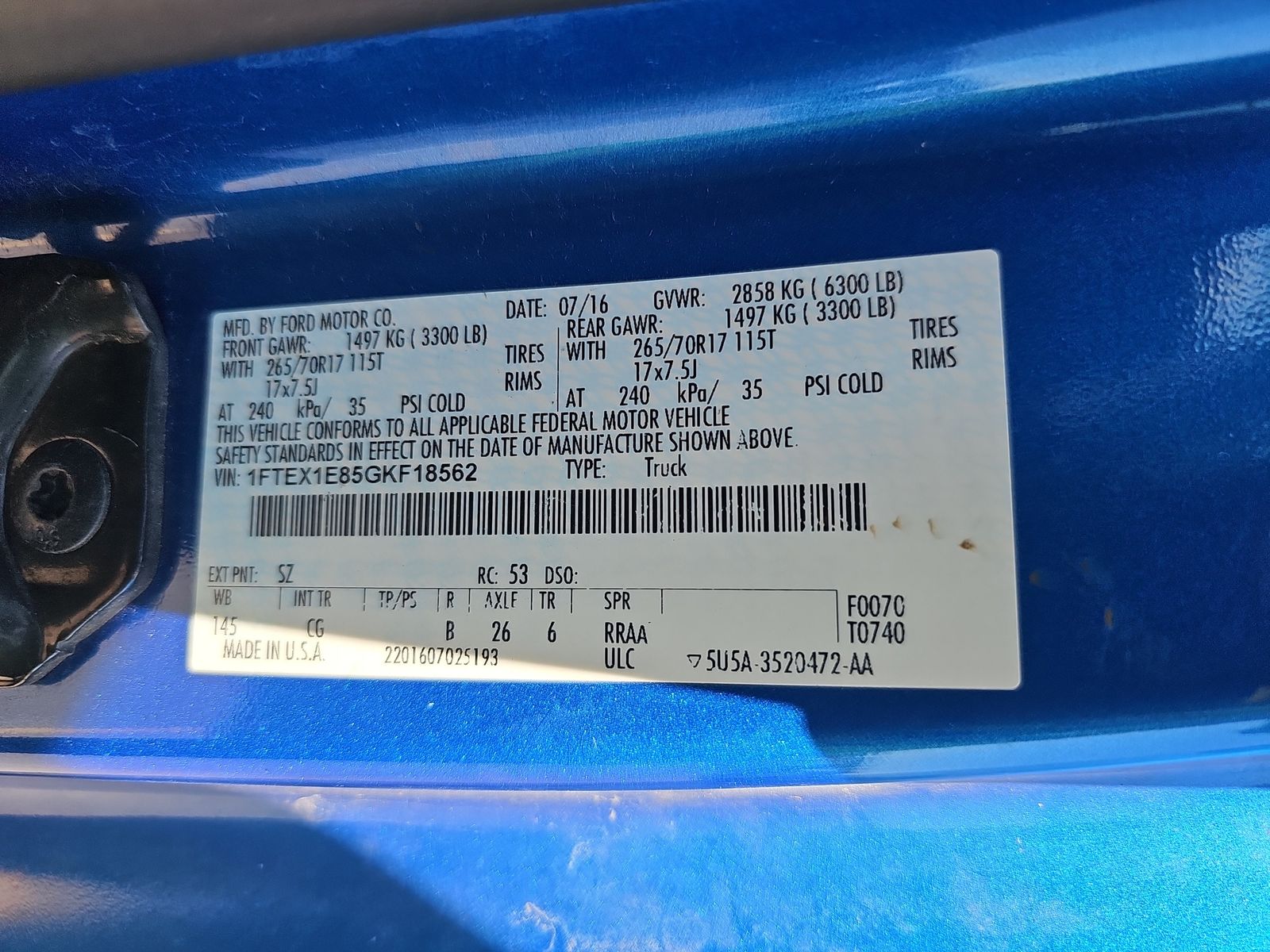 2016 Ford F-150 XL AWD