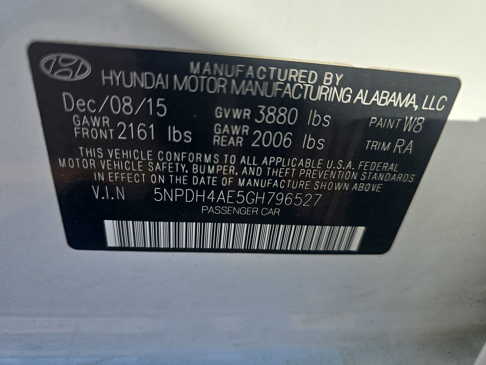 2016 Hyundai Elantra SE FWD