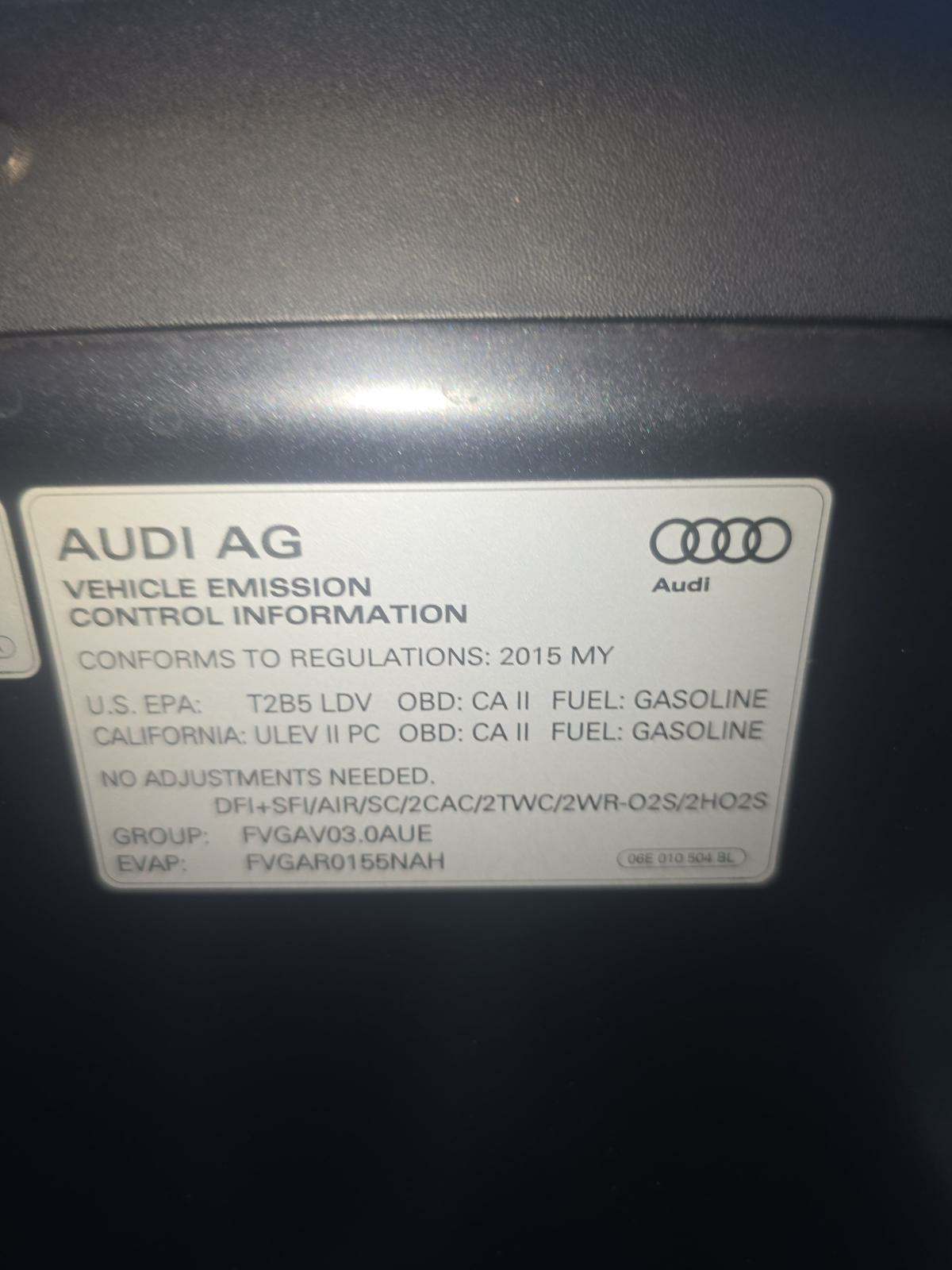 2015 Audi A8 L 3.0T AWD