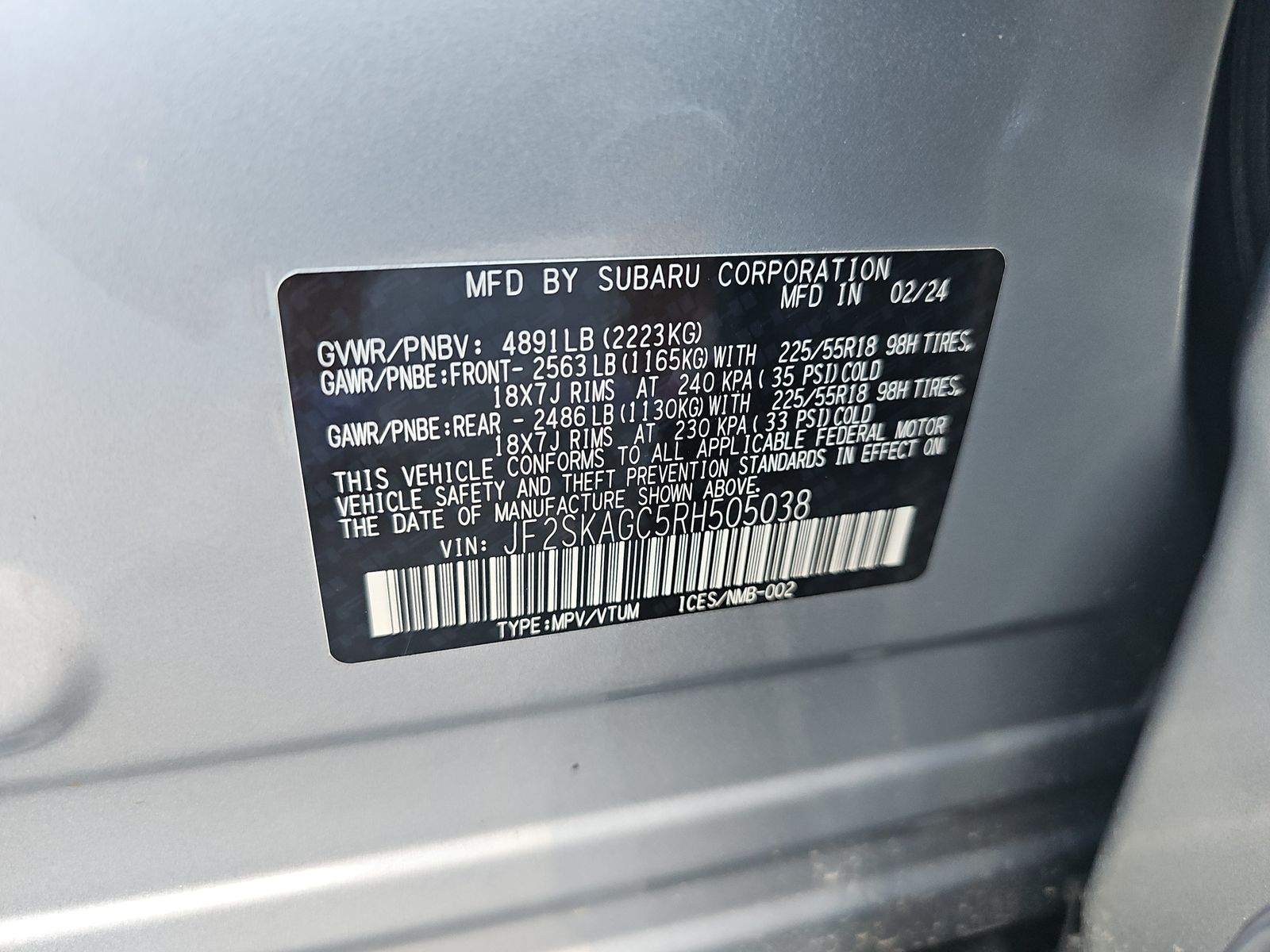 2024 Subaru Forester Sport AWD