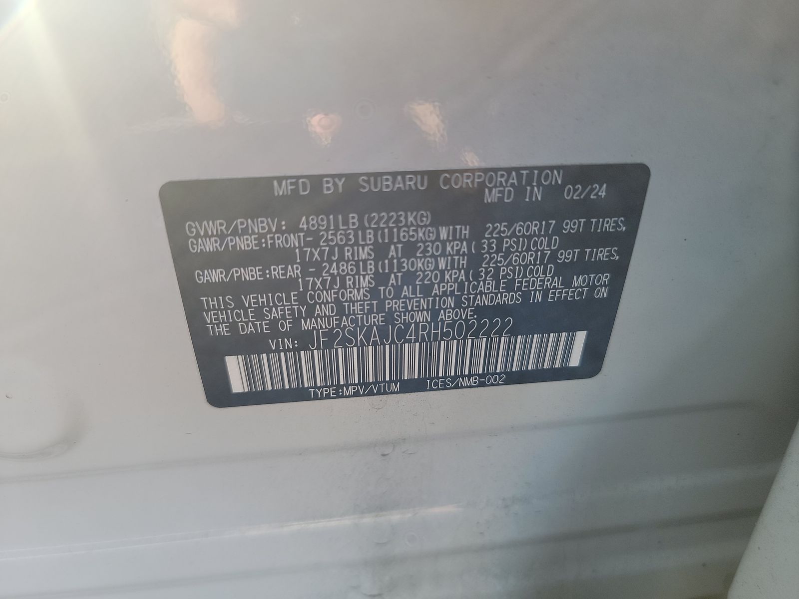 2024 Subaru Forester Wilderness AWD