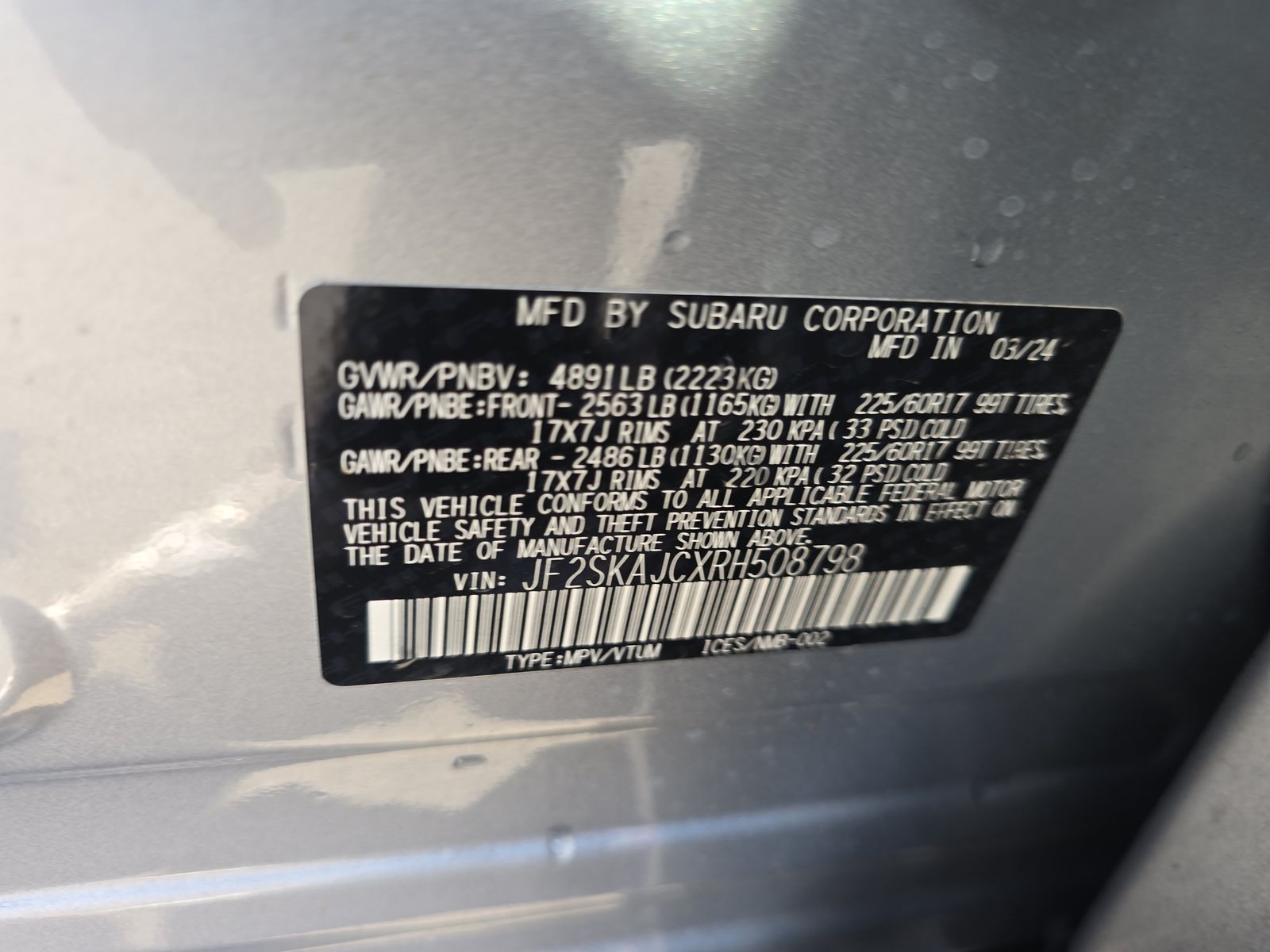 2024 Subaru Forester Wilderness AWD