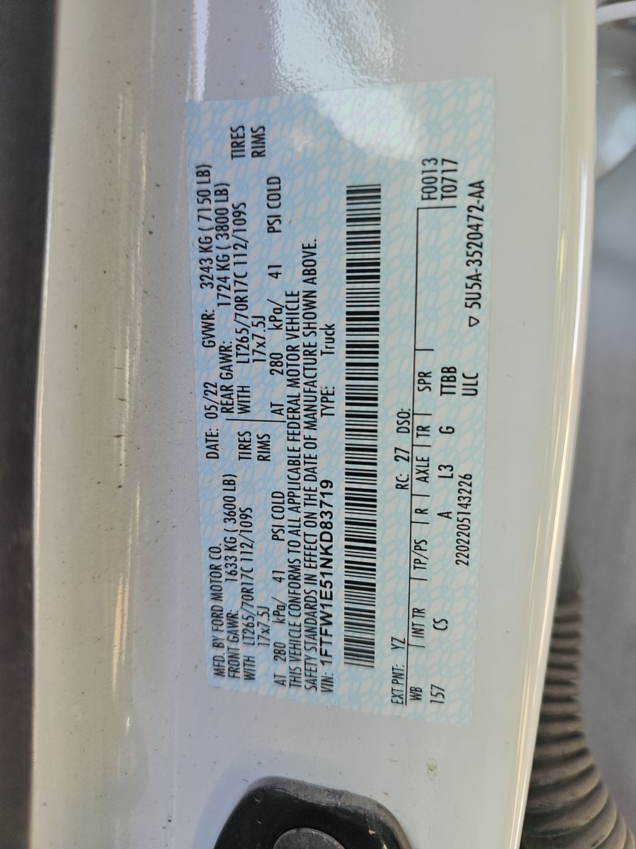 2022 Ford F-150 XL AWD