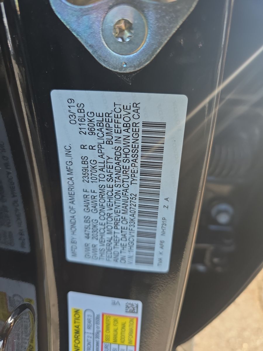 2019 Honda Accord Sport FWD