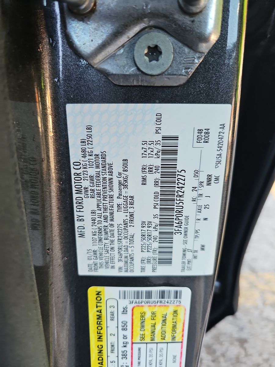 2015 Ford Fusion Hybrid Titanium FWD