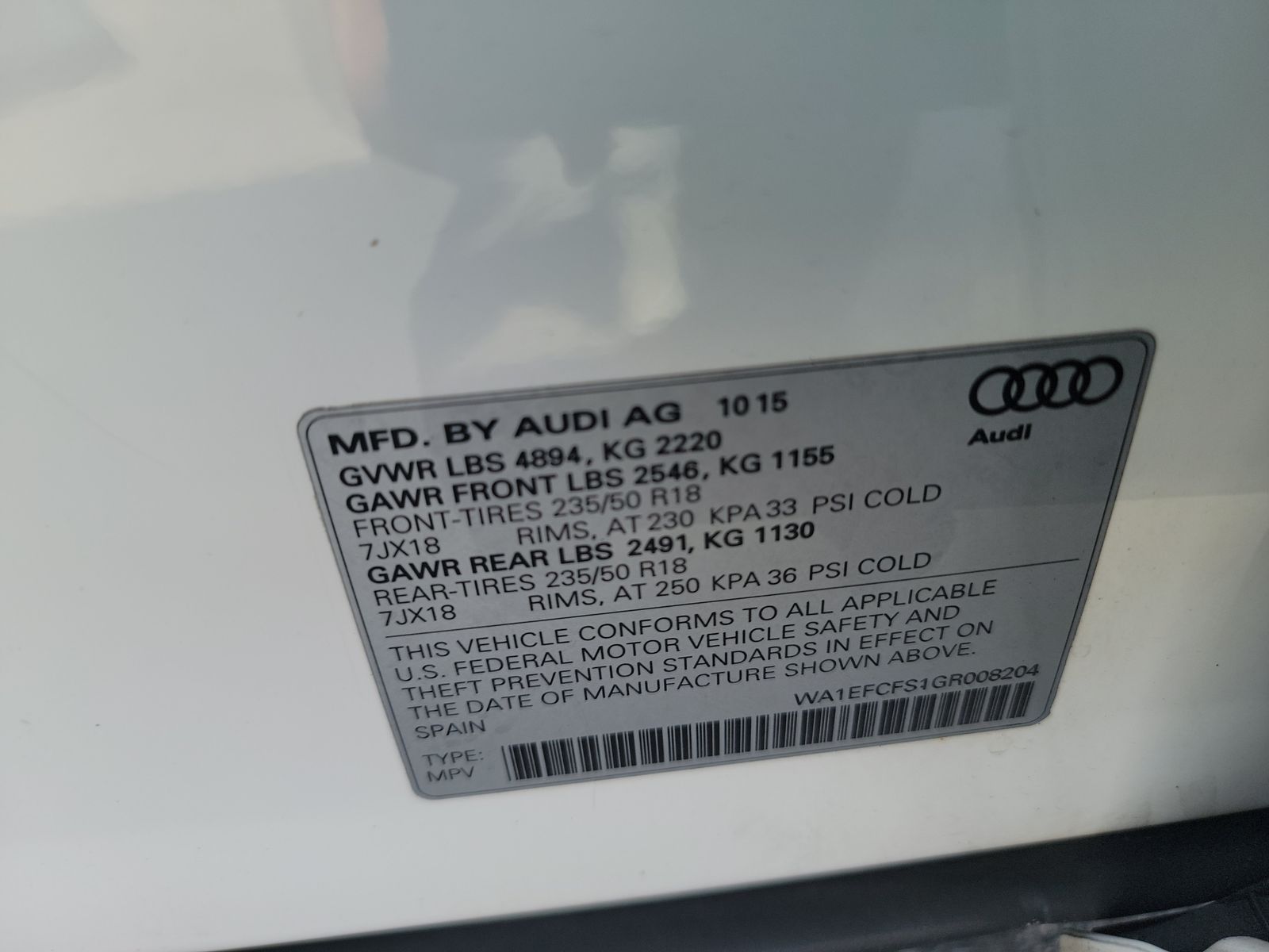 2016 Audi Q3 2.0T Premium Plus AWD