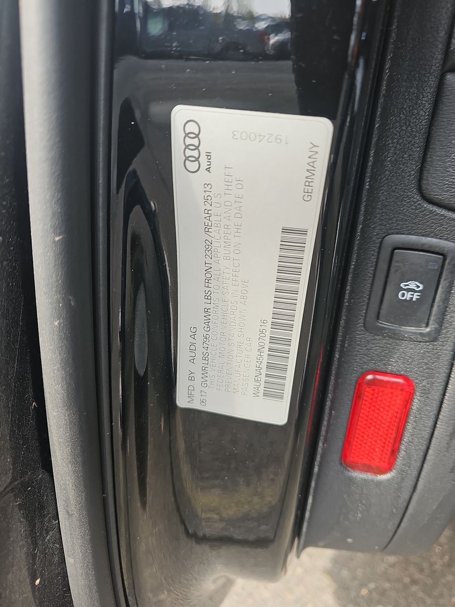 2017 Audi A4 Premium Plus AWD