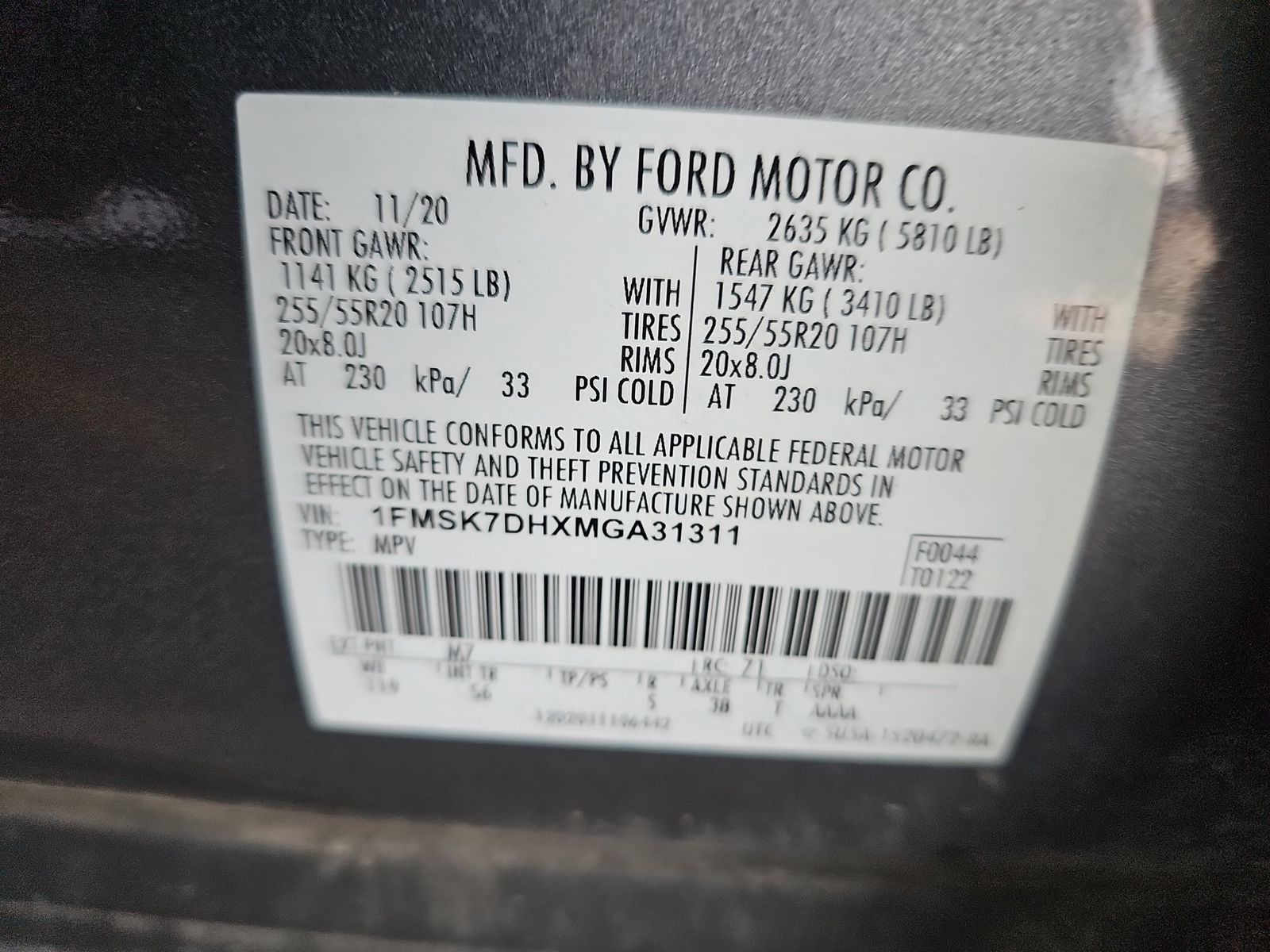 2021 Ford Explorer XLT RWD