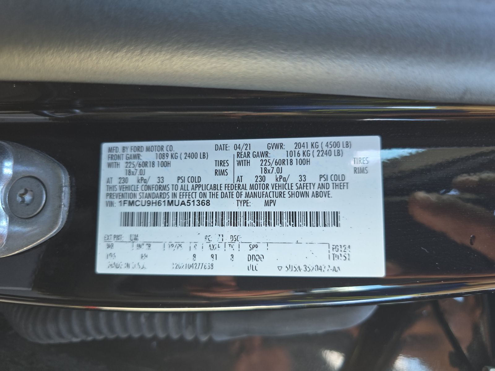 2021 Ford Escape SEL AWD