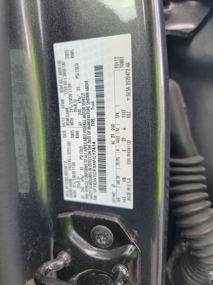 2017 Ford F-150 Lariat RWD