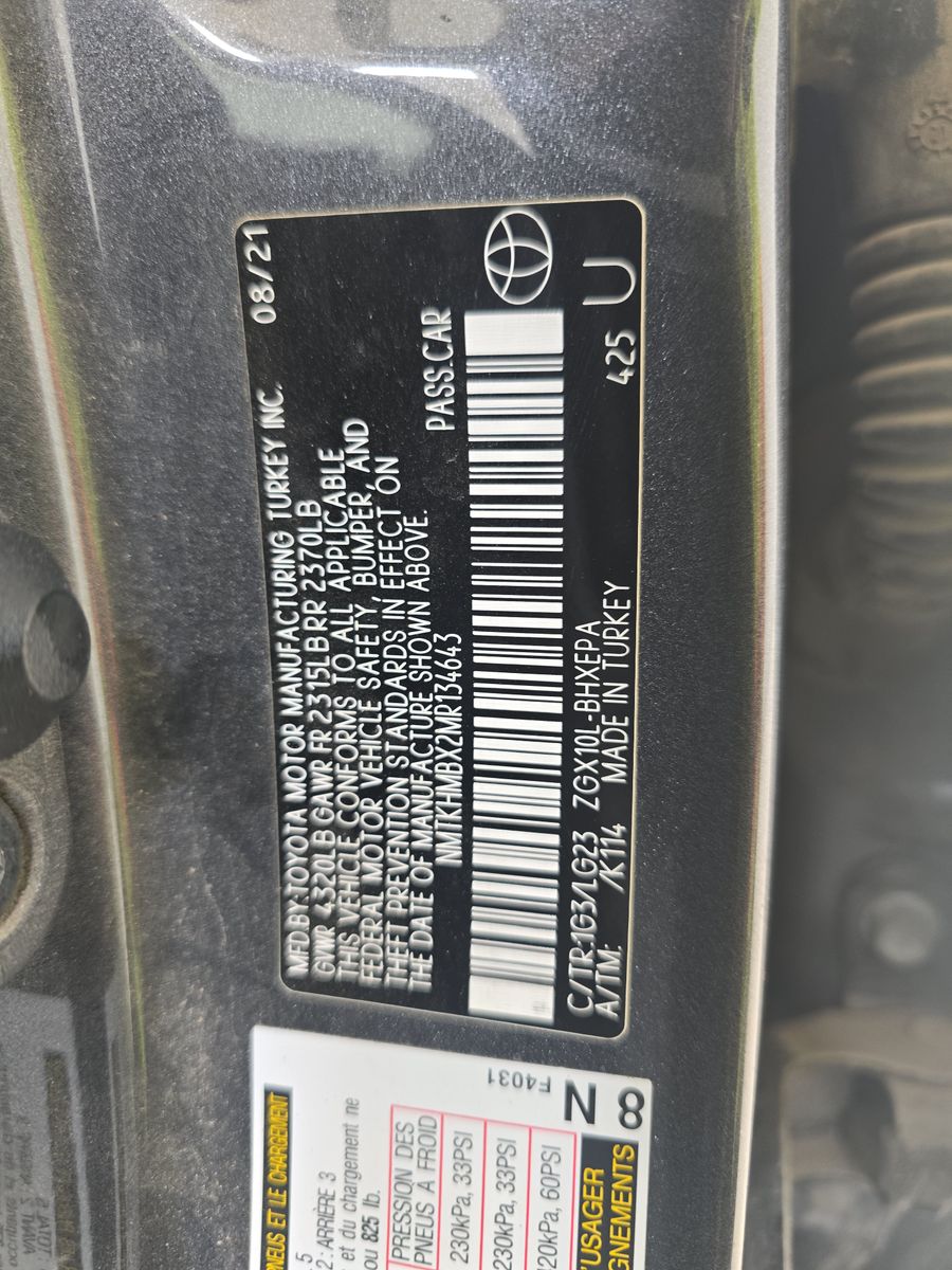 2021 Toyota C-HR Limited FWD