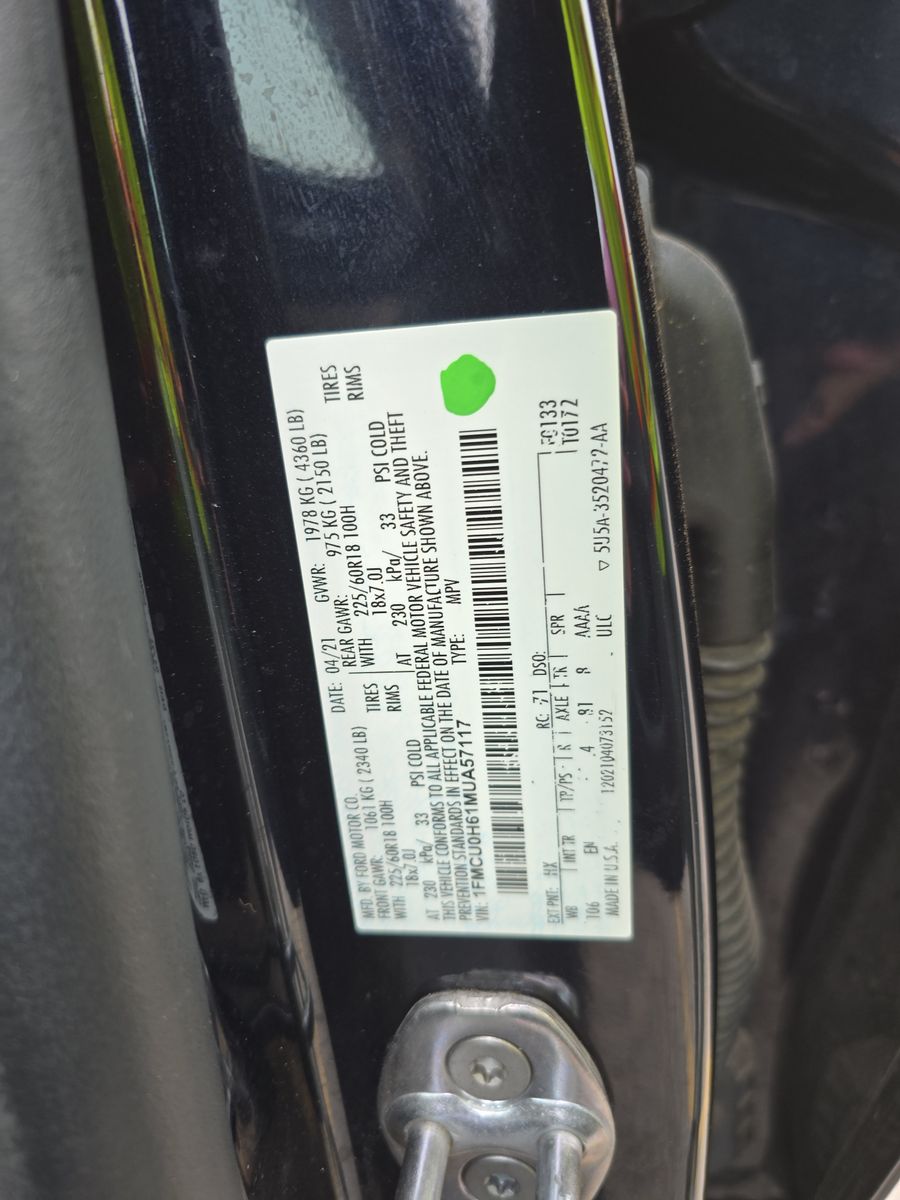 2021 Ford Escape SEL FWD