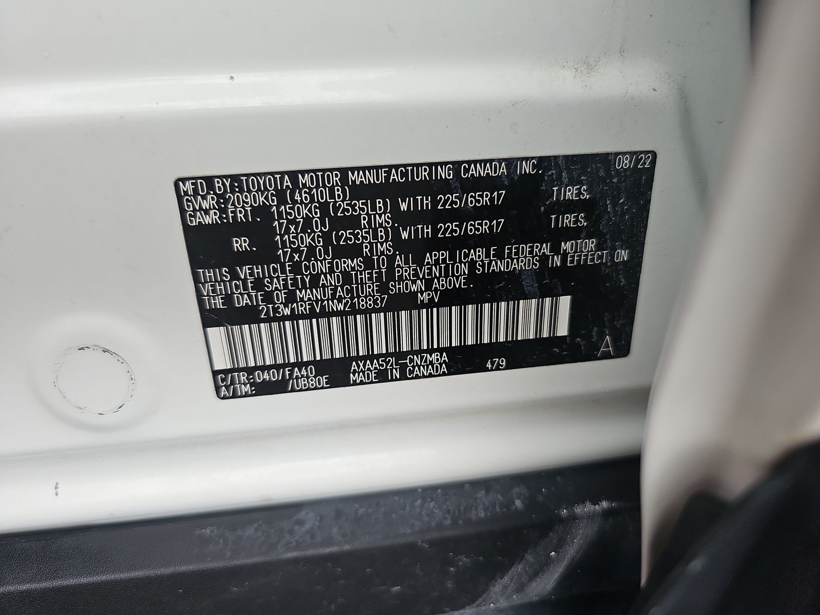 2022 Toyota RAV4 XLE FWD