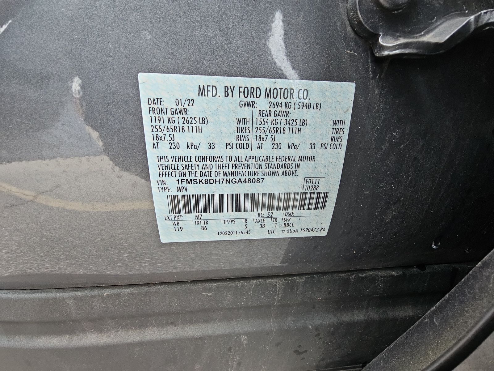 2022 Ford Explorer XLT AWD