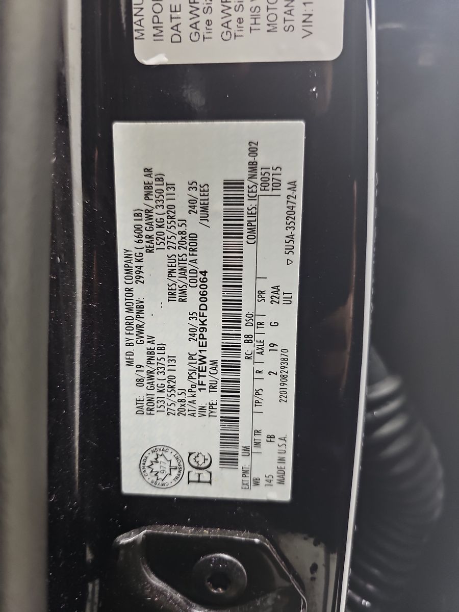 2019 Ford F-150 XLT AWD