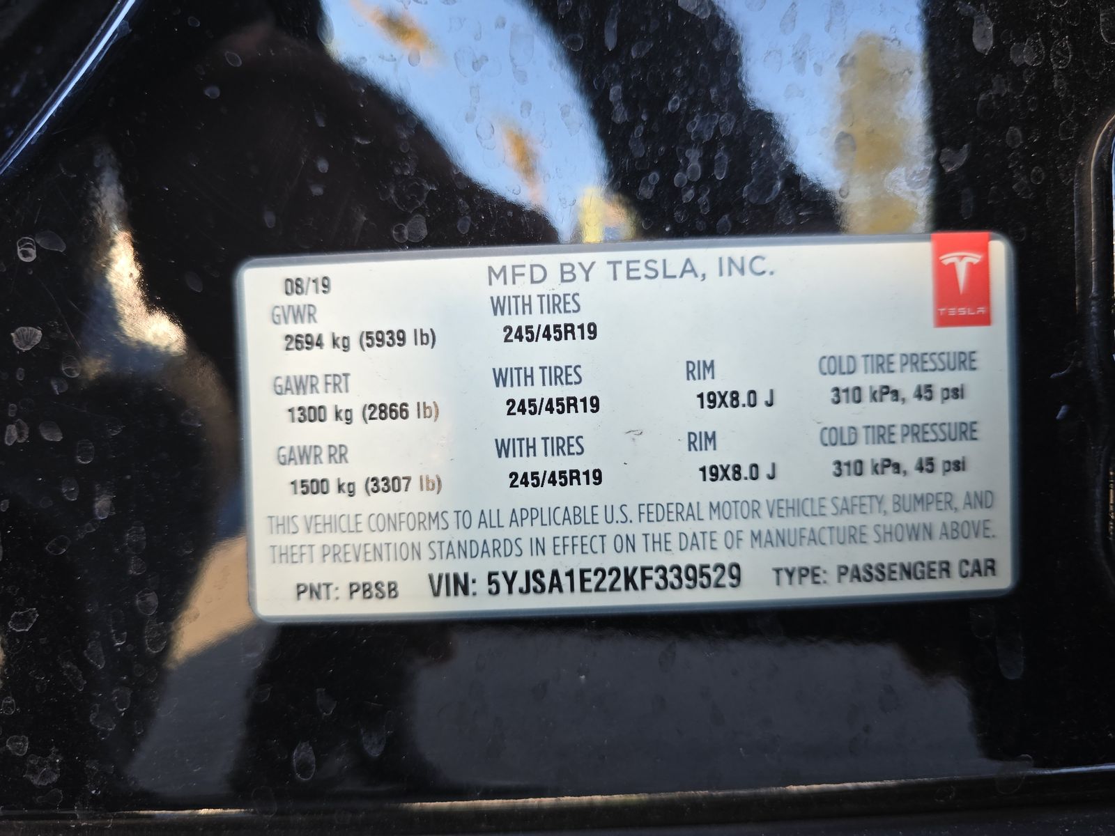 2019 Tesla Model S 100D AWD