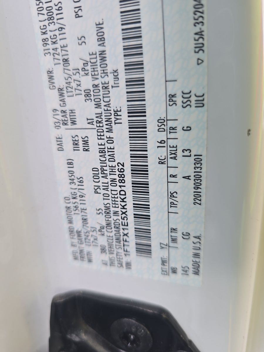 2019 Ford F-150 XL AWD