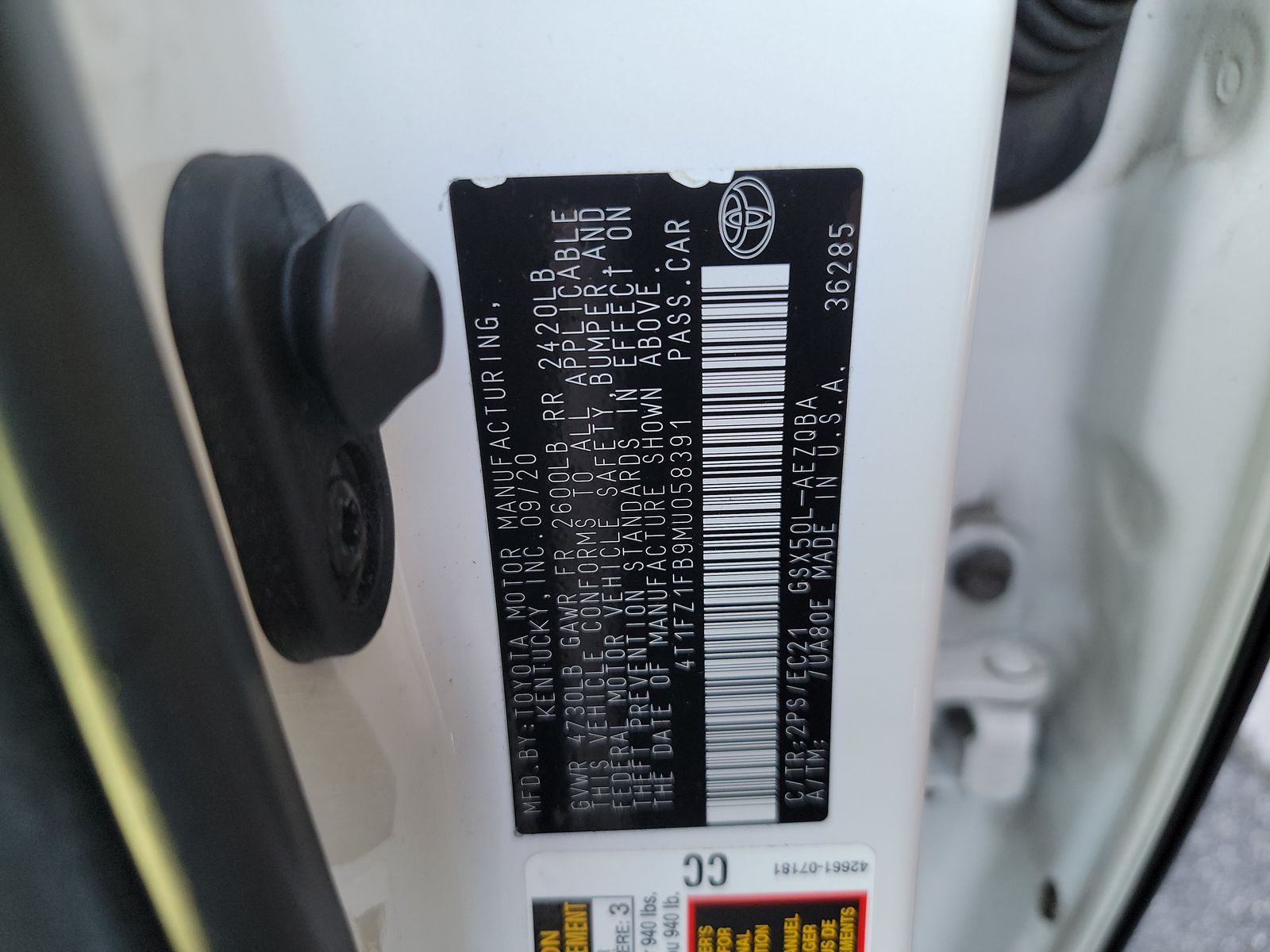 2021 Toyota Avalon TRD FWD