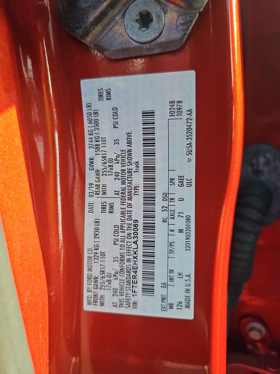 2019 Ford Ranger XLT RWD