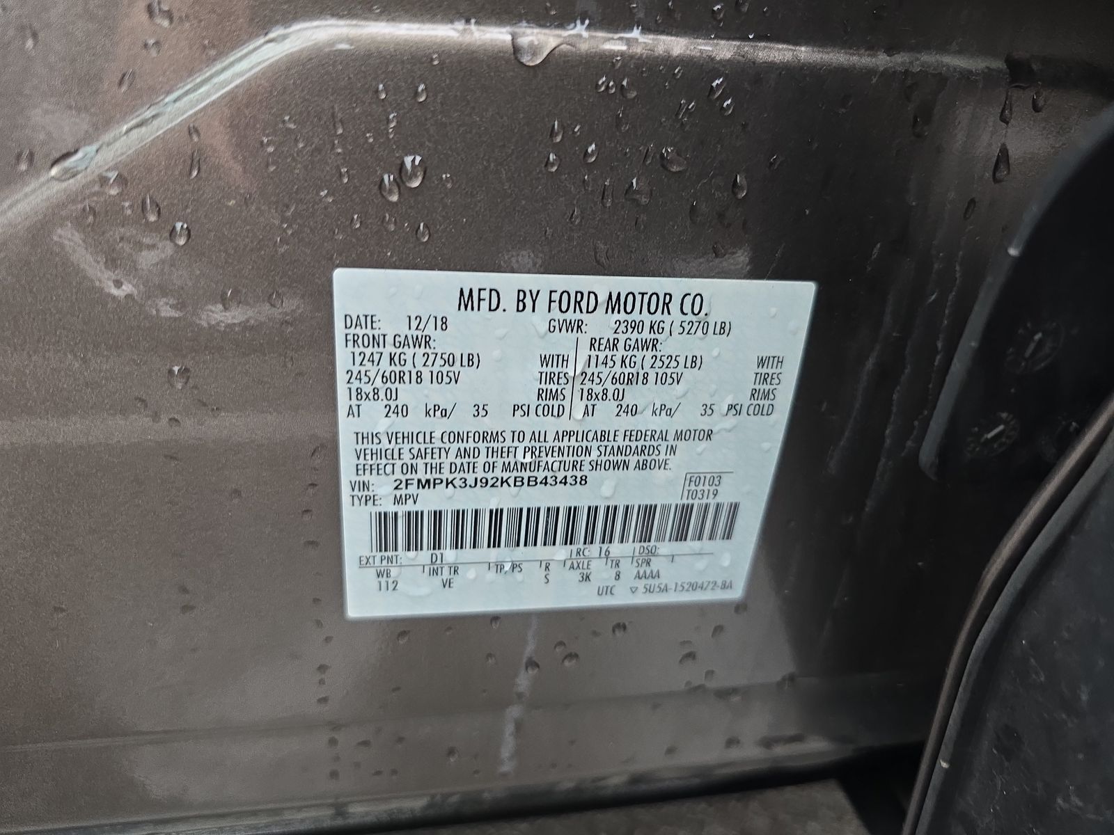 2019 Ford Edge SEL FWD