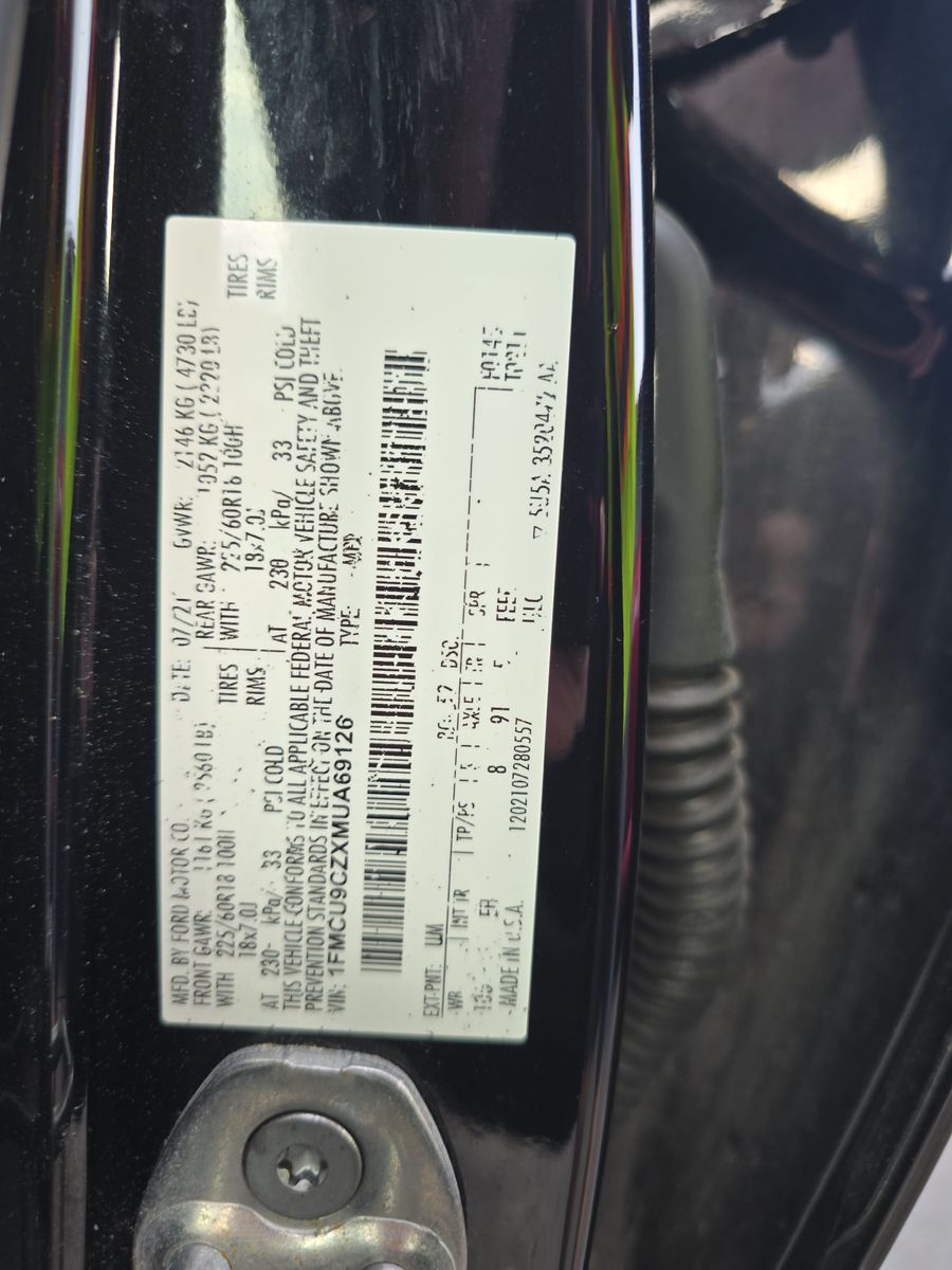 2021 Ford Escape Hybrid SEL AWD