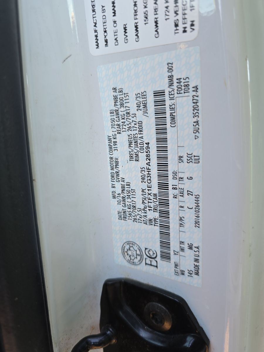 2017 Ford F-150 XLT AWD