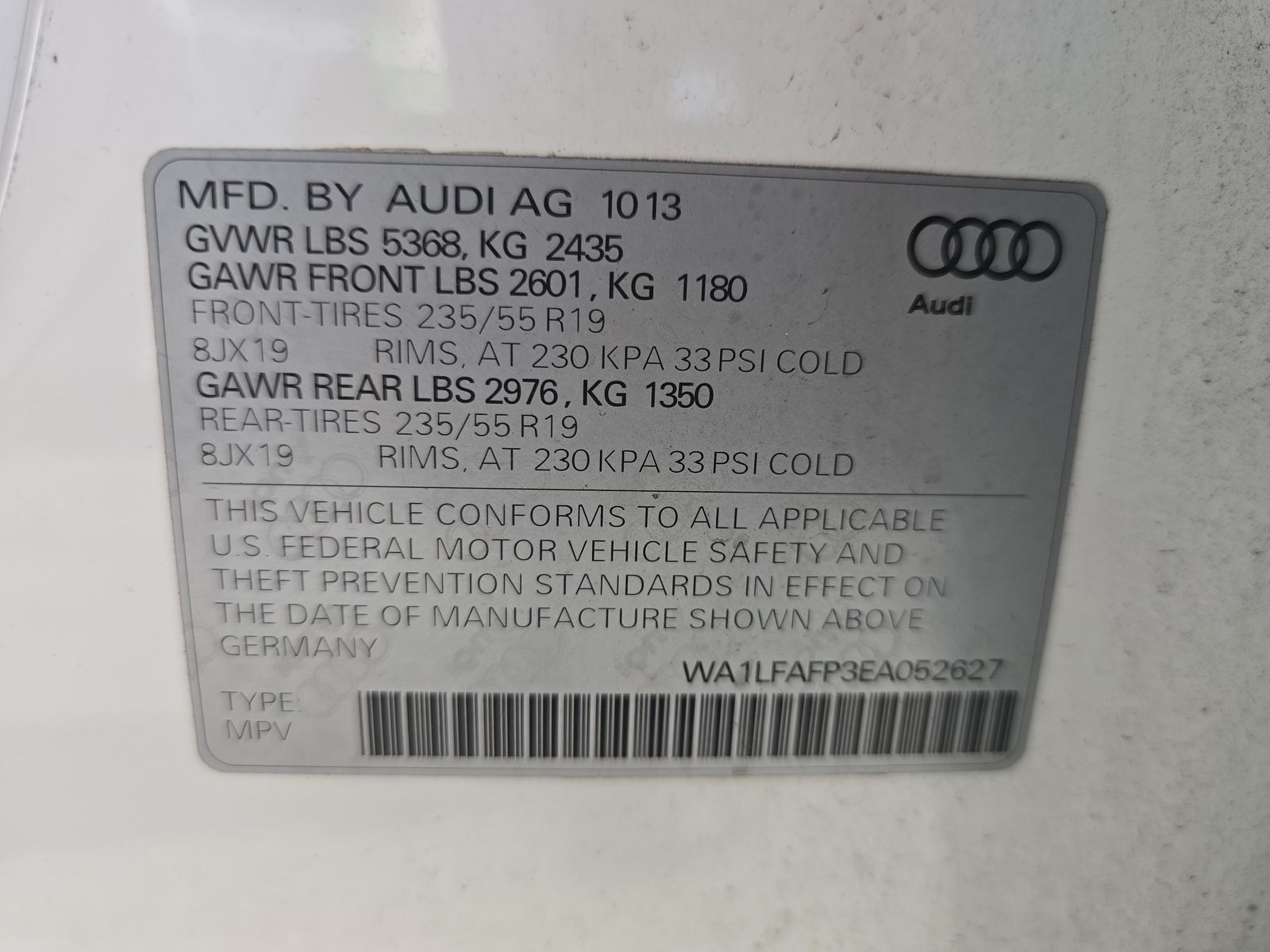 2014 Audi Q5 2.0T Premium Plus AWD