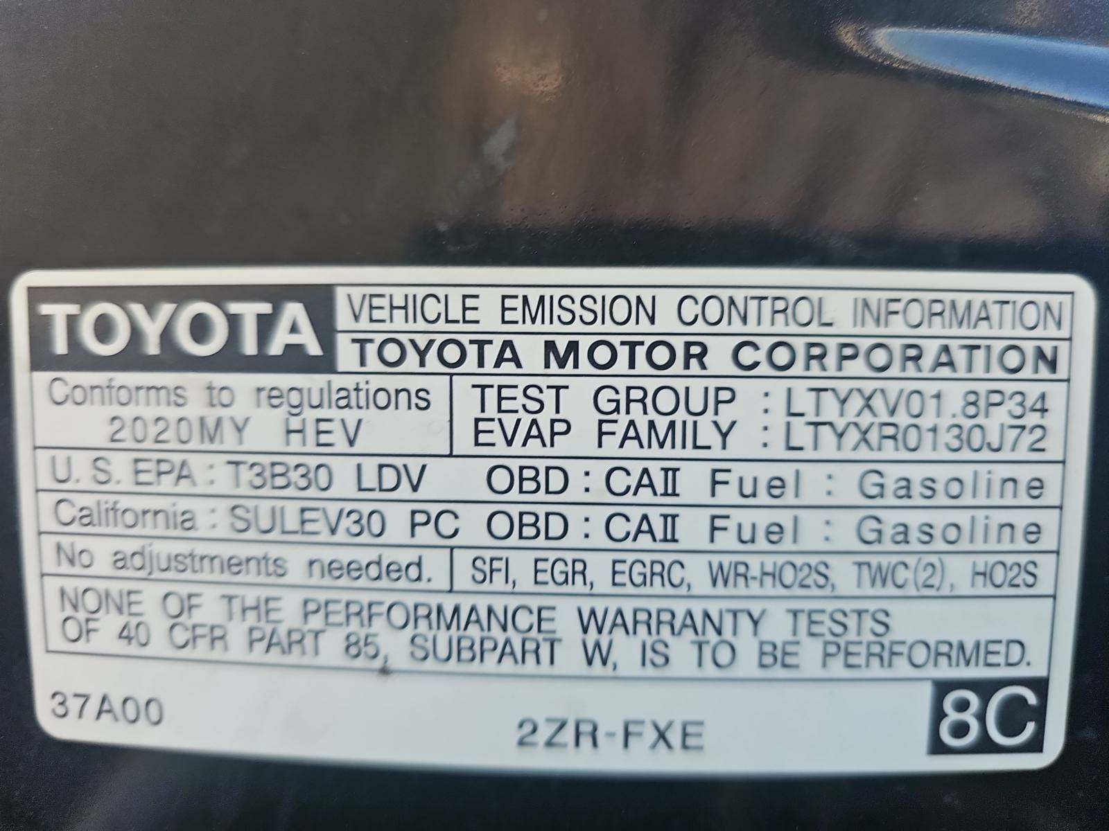 2020 Toyota Prius XLE FWD