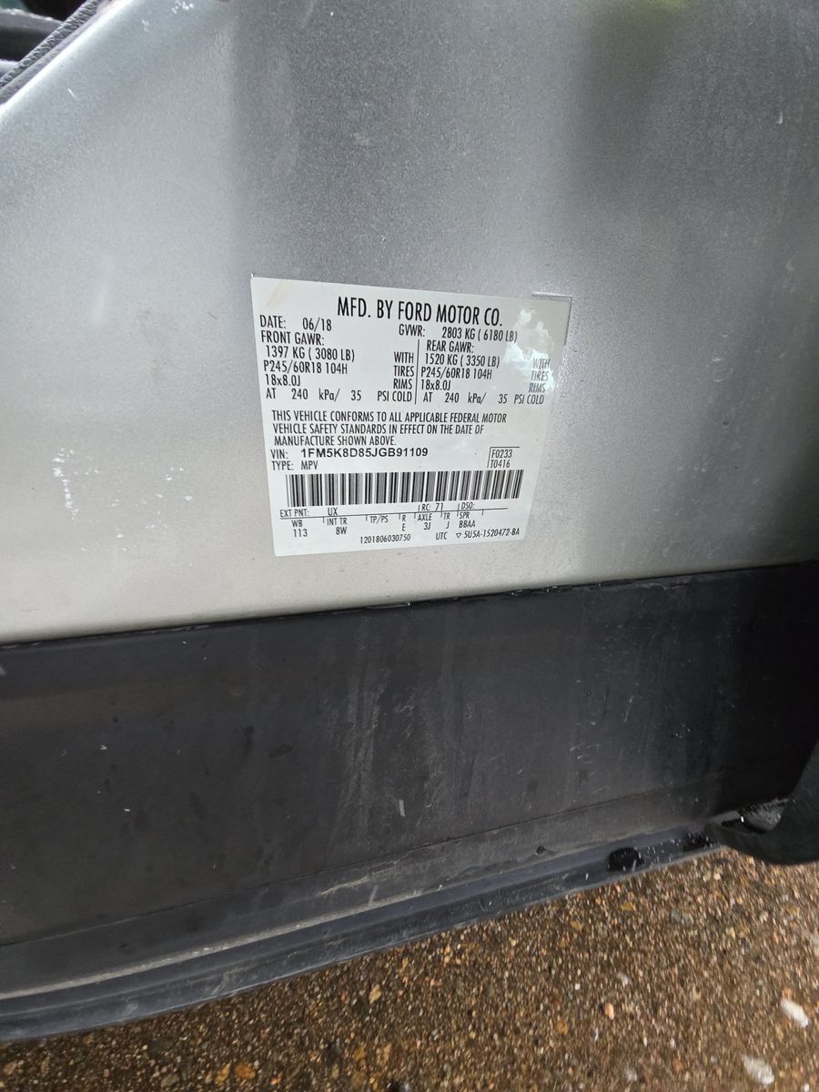 2018 Ford Explorer XLT AWD