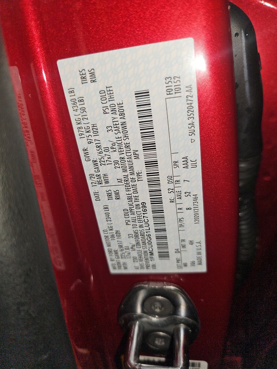 2020 Ford Escape SE FWD