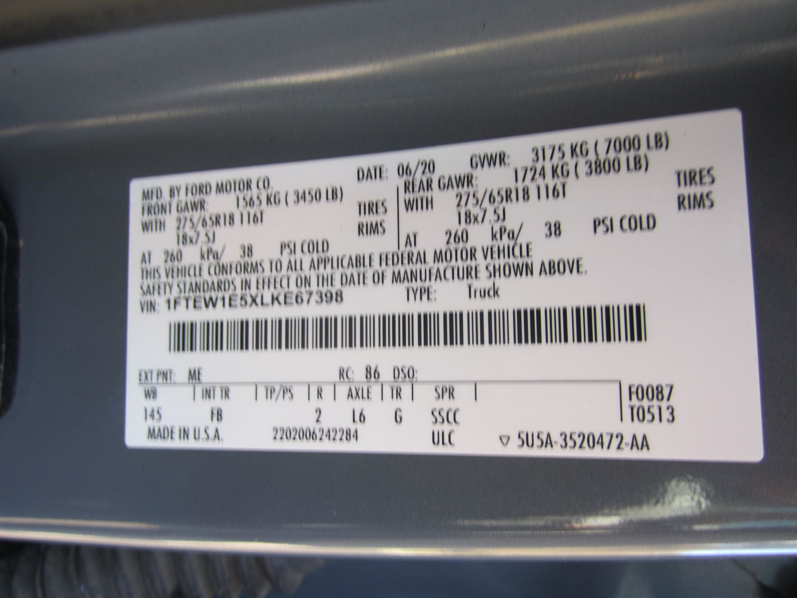 2020 Ford F-150 XLT AWD