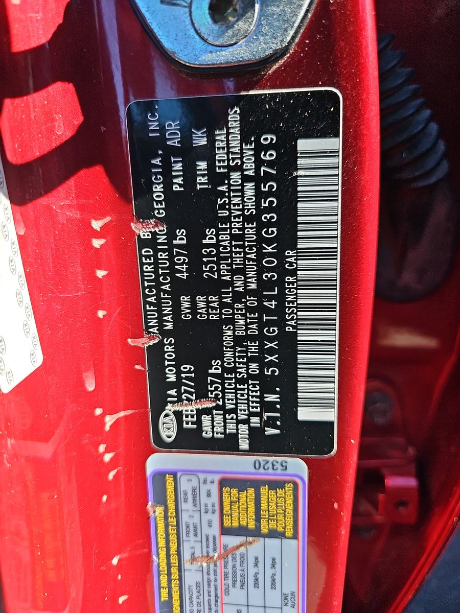 2019 Kia Optima S FWD