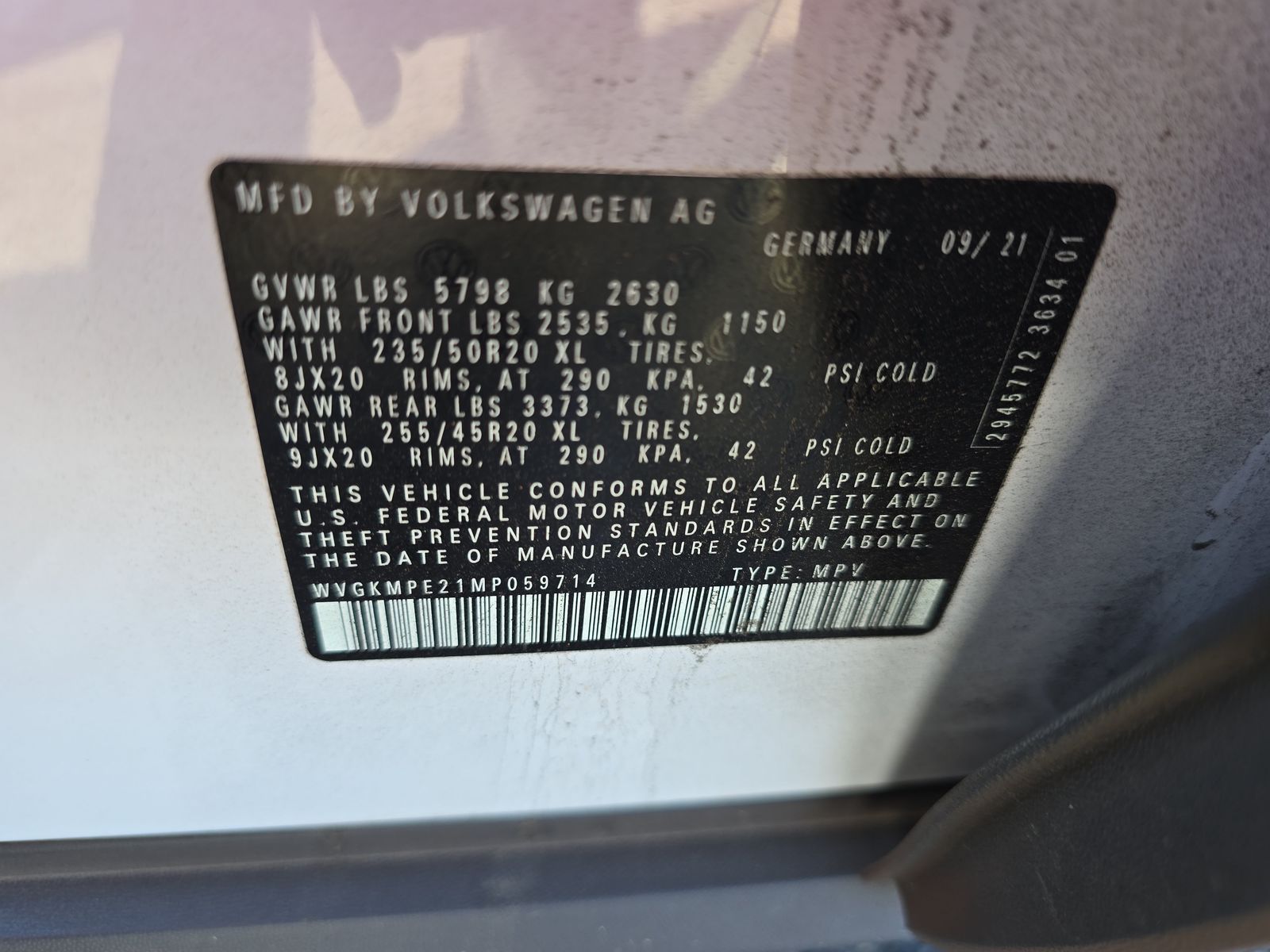 2021 Volkswagen ID.4 Pro S RWD