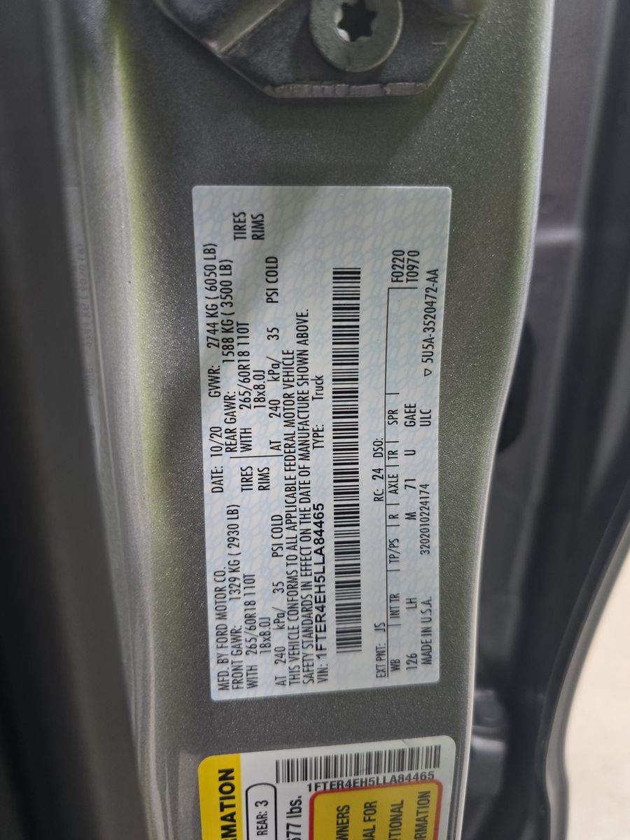 2020 Ford Ranger XLT RWD