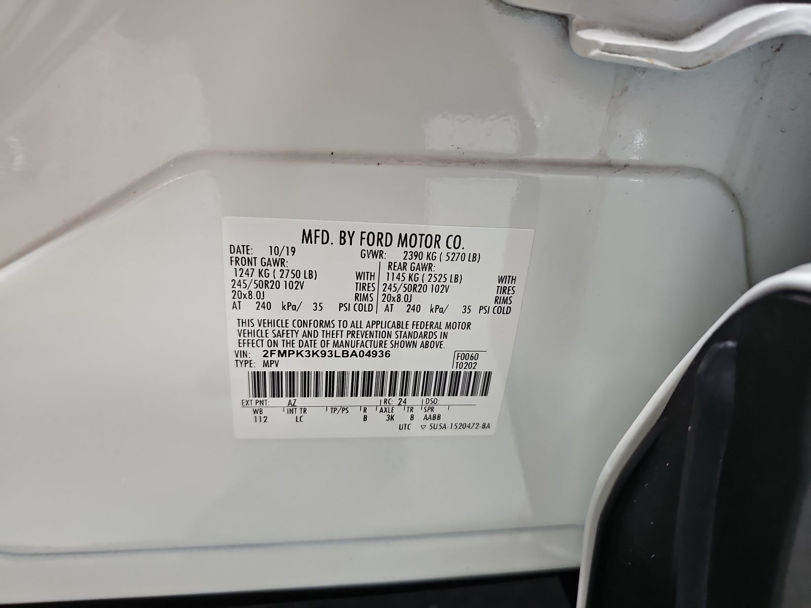 2020 Ford Edge Titanium FWD