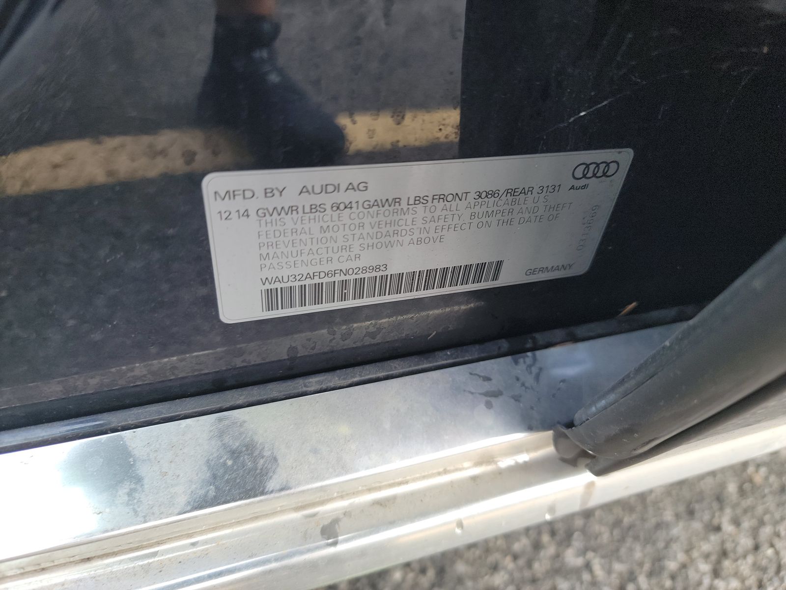 2015 Audi A8 L 4.0T AWD