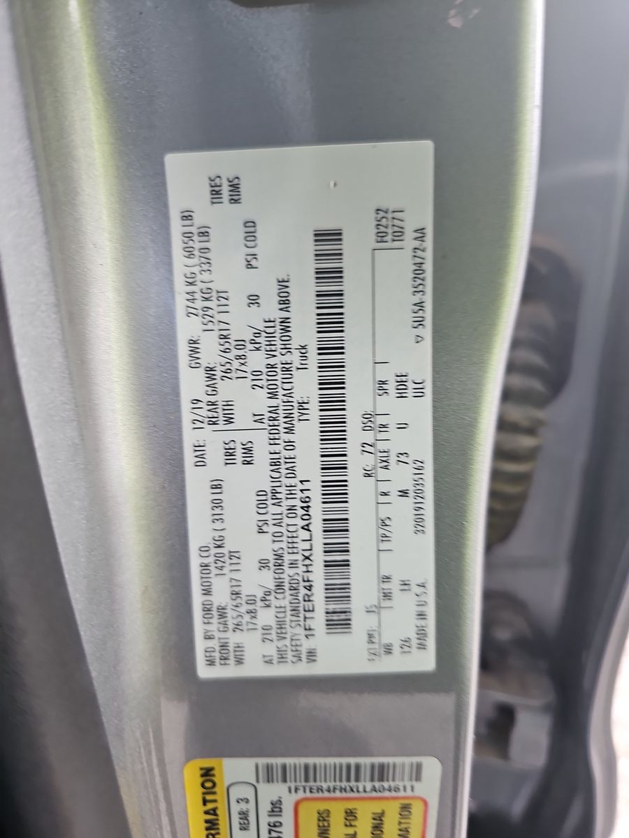 2020 Ford Ranger XLT AWD
