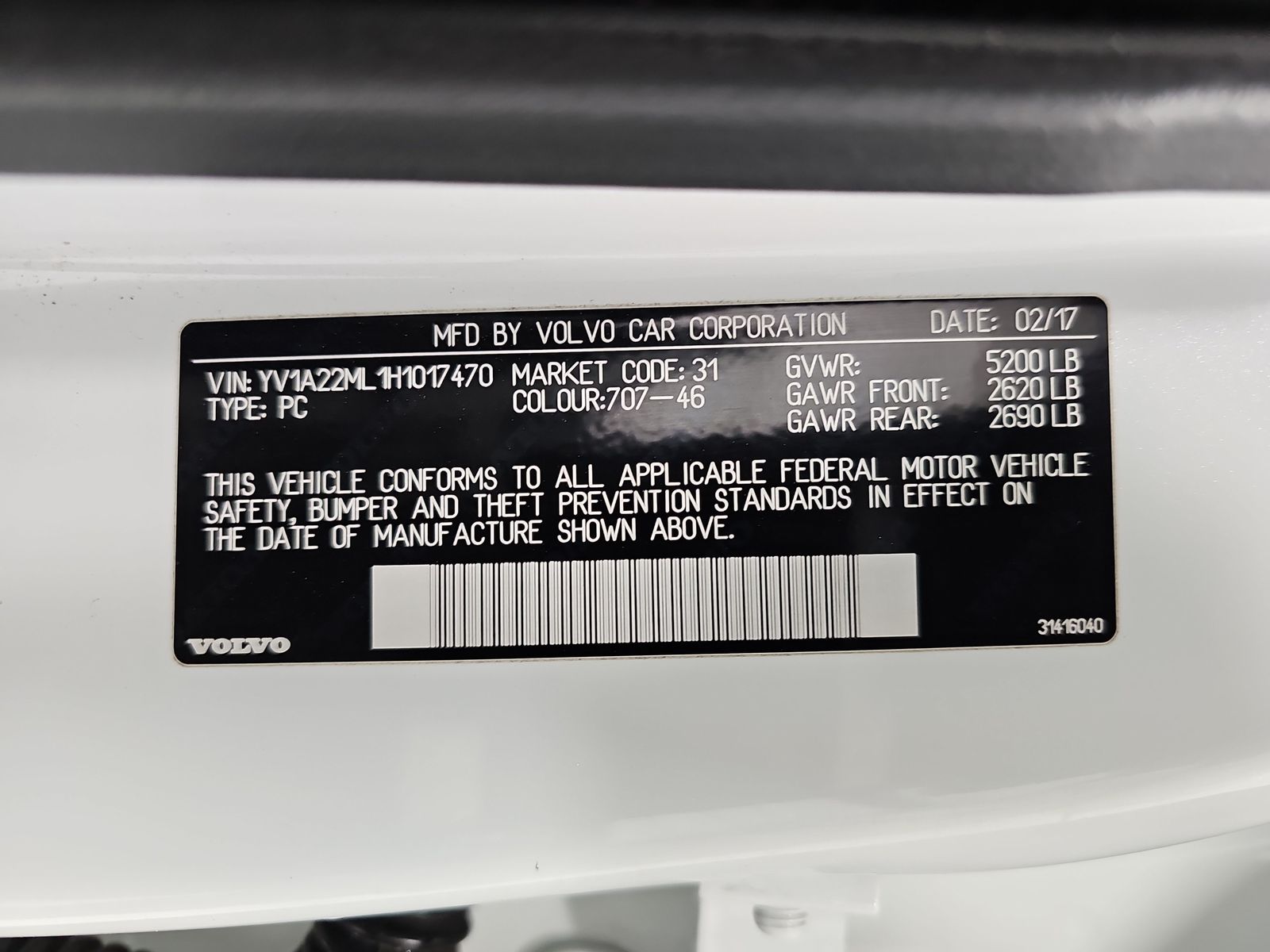 2017 Volvo S90 T6 Inscription AWD