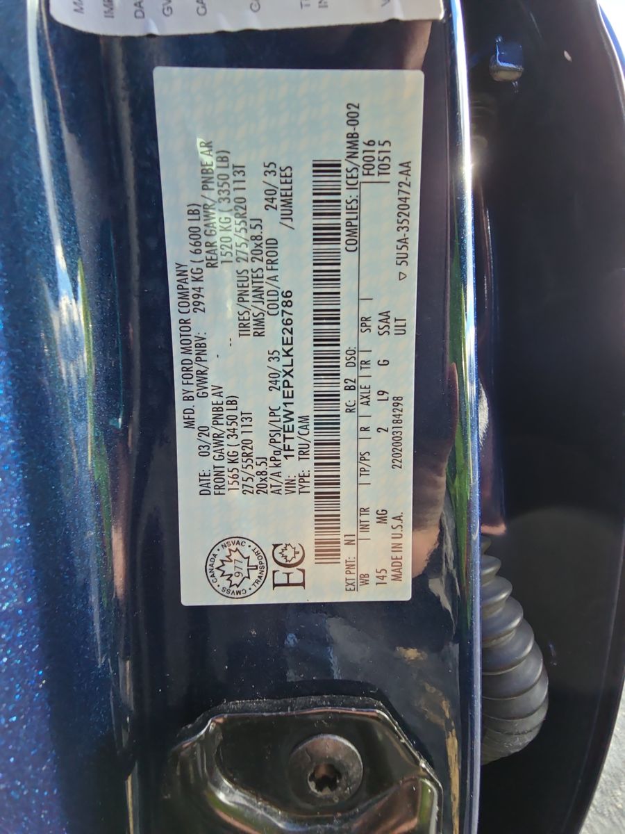 2020 Ford F-150 XLT AWD