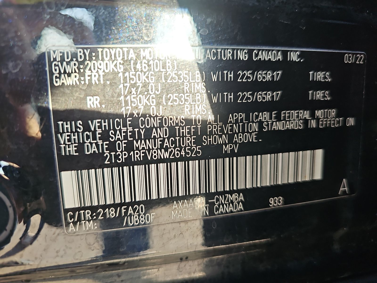 2022 Toyota RAV4 XLE AWD
